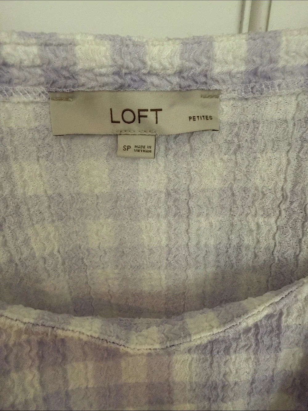LOFT gingham top